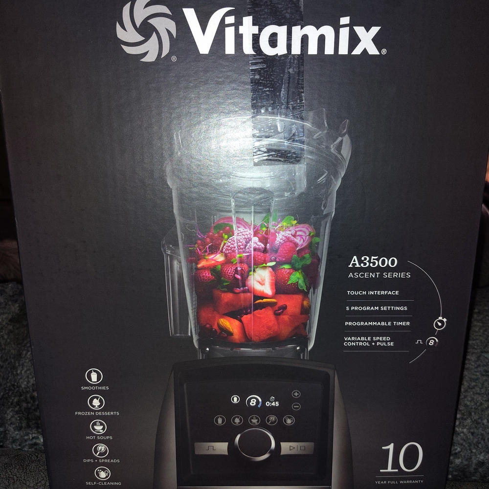 Vitamix A3500 Ascent Series Blender - Black BRAND NEW IN BOX NEVER OPENED ...